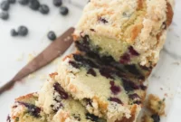 Blueberry Streusel Loaf Cake