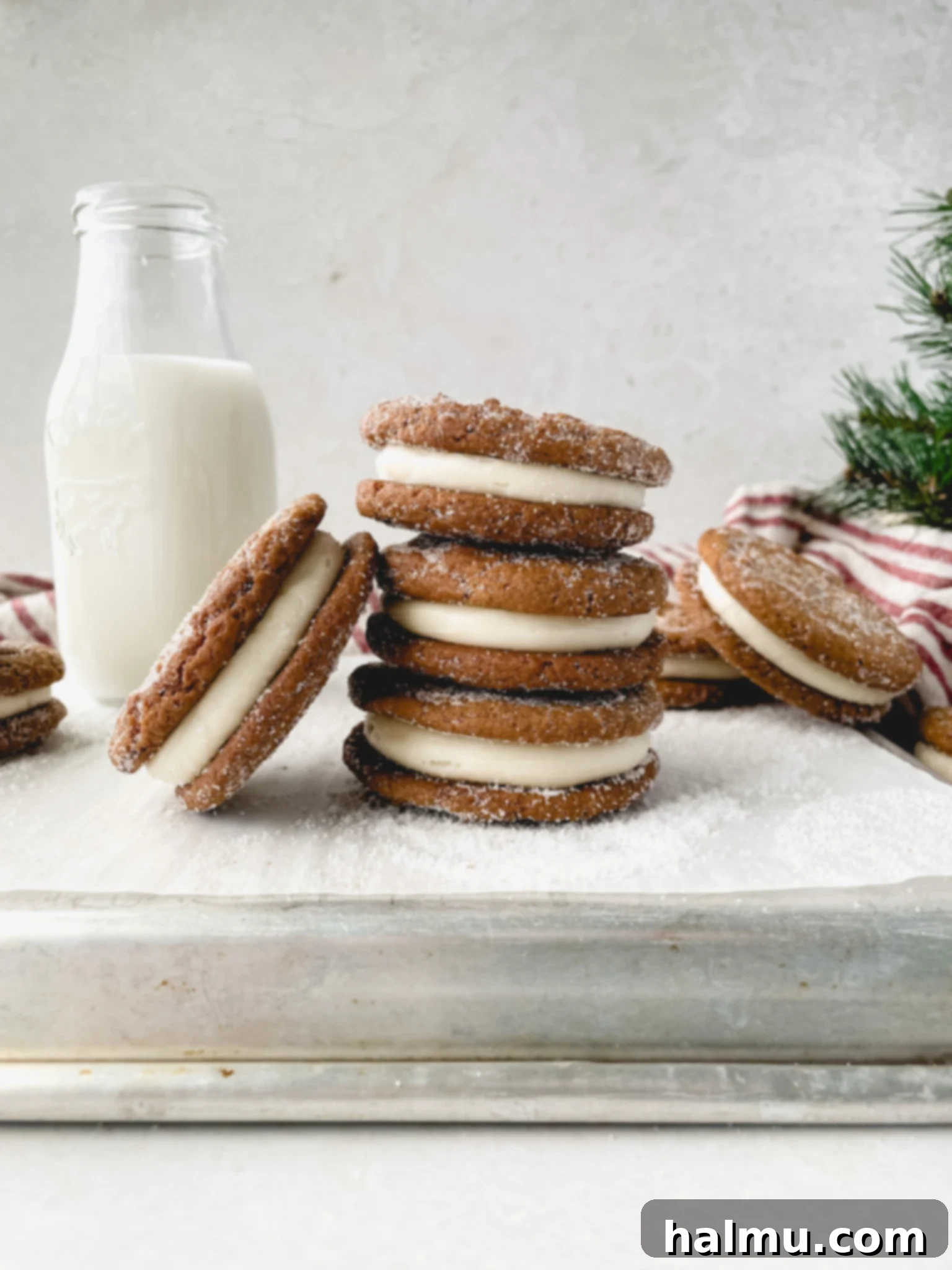Ginger Molasses Sandwich Cookies 1 featured 34