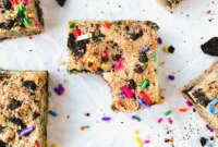 Party Oreo Funfetti Blondies