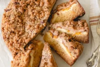 Heavenly Peach and Cream Crumb Cake