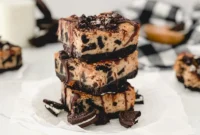 Decadent Peanut Butter Oreo Cheesecake Bars