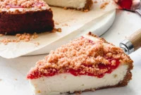 Irresistible Strawberry Crunch Cheesecake