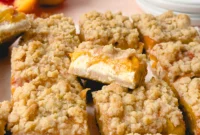 Luscious Peach Cream Bars