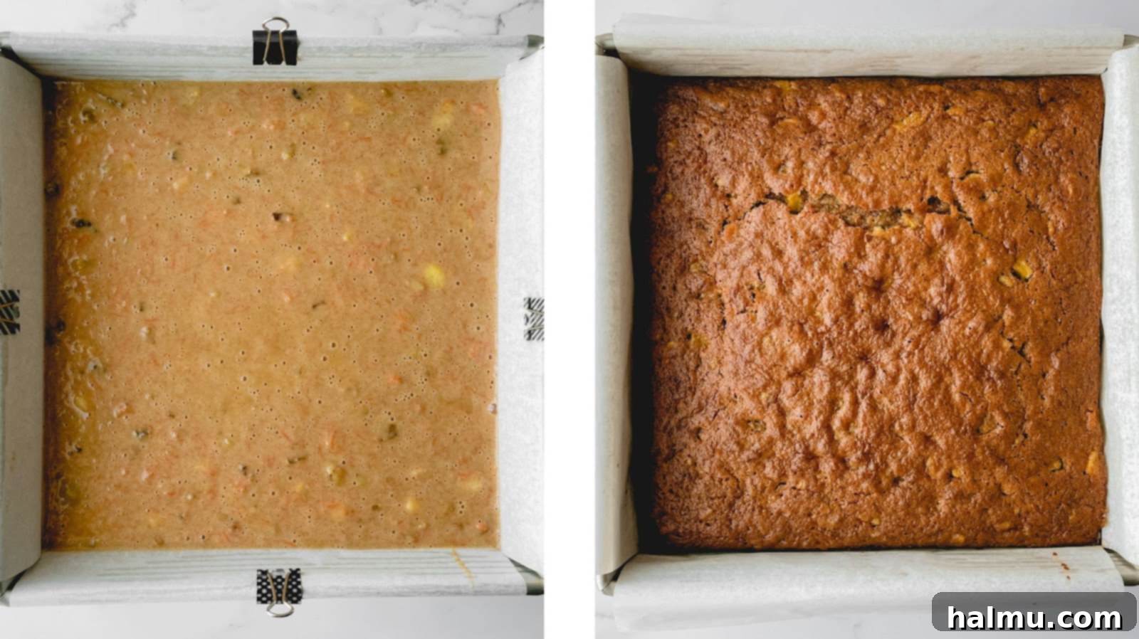Baked carrot cake cooling on a wire rack