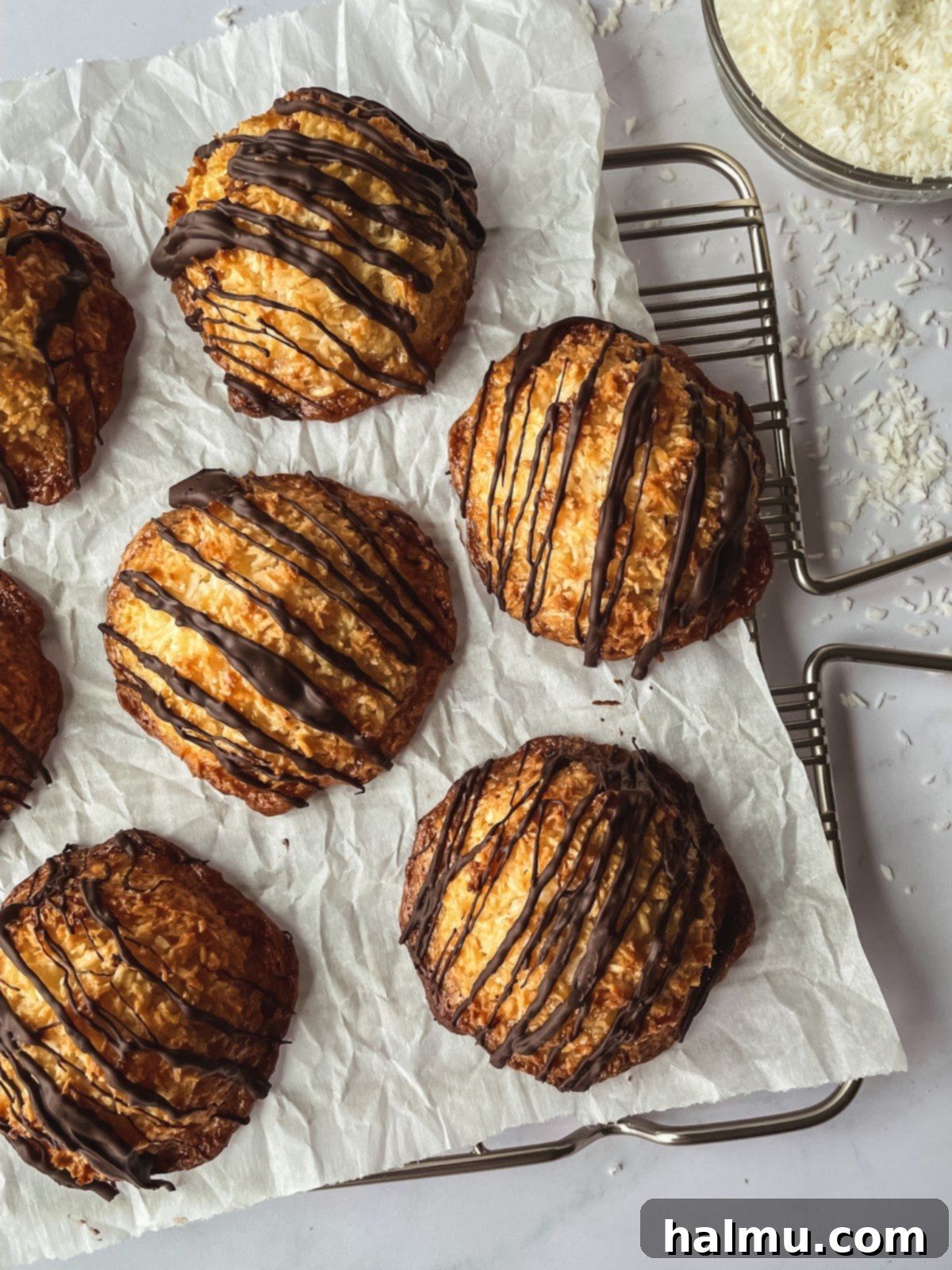 Ingredients for coconut macaroons in a saucepan
