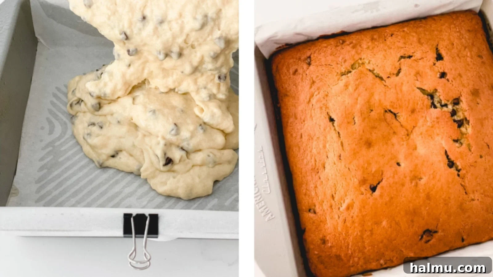 Large slice of chocolate chip banana cake with chocolate cream cheese frosting on a white plate