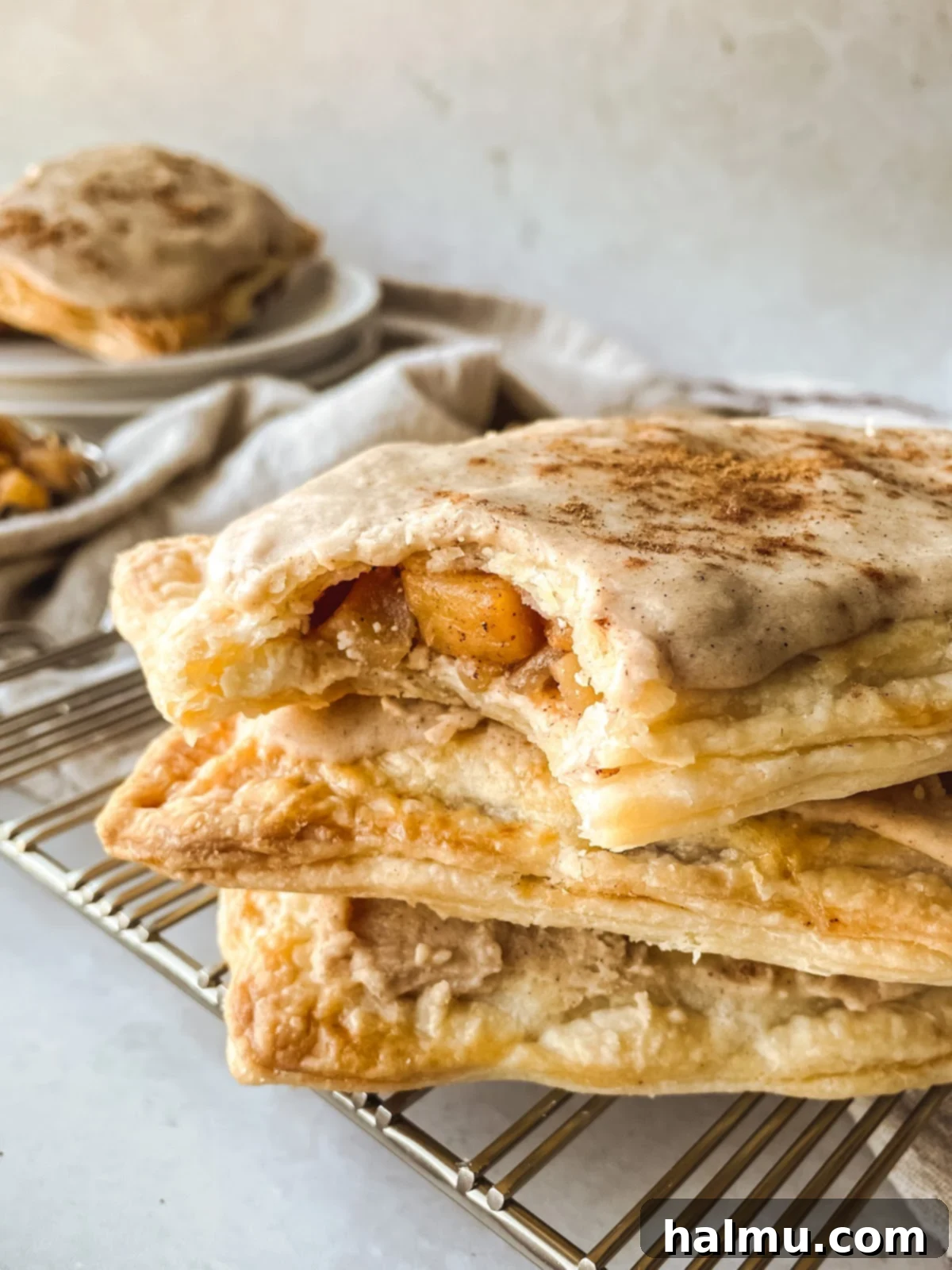 Apple Cheesecake Toaster Tarts 10 Another view of the finished Apple Cheesecake Pop-Tarts