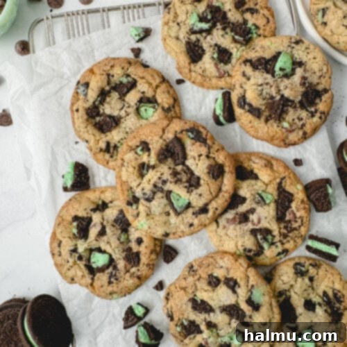 Mint Oreo Indulgence 9 A plate of Mint Oreo Cookies