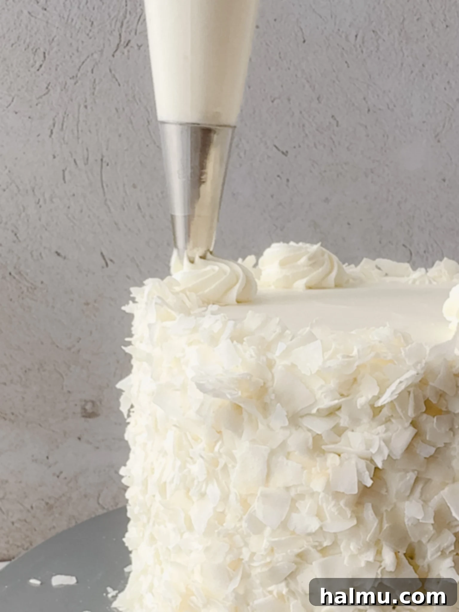 Airy Dream Frosting 7 Chantilly frosting piped onto a cupcake