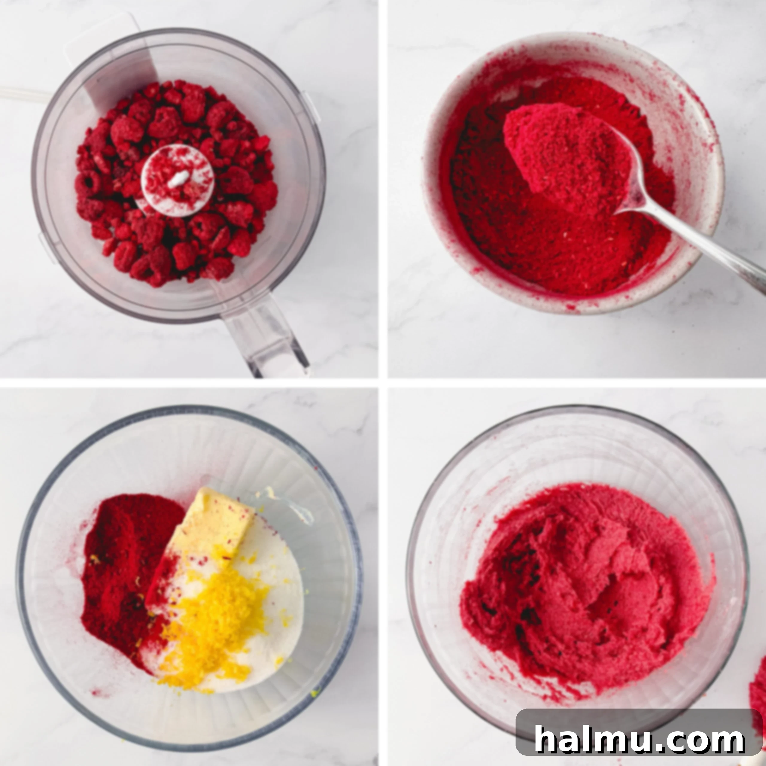 Luscious Raspberry Swirls 4 Raspberry filling being spread on brioche dough