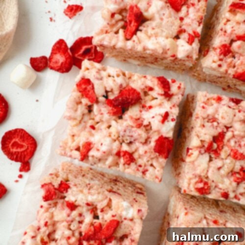 Strawberry Rice Krispie Treats