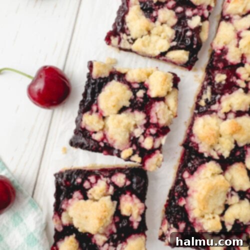 Delicious Cherry Crumb Bars