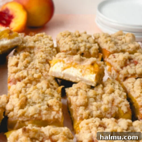 Peaches and Cream Bars recipe card image