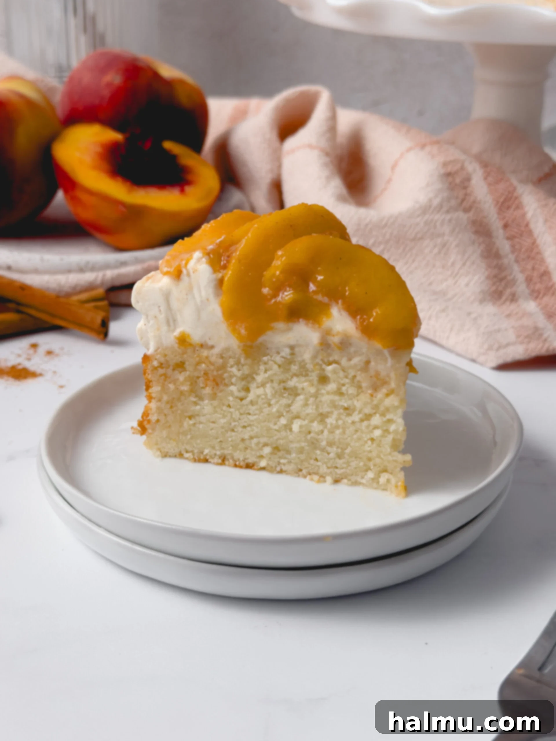 Peach Shortcake 9 Another view of the delicious Peach Shortcake Cake.