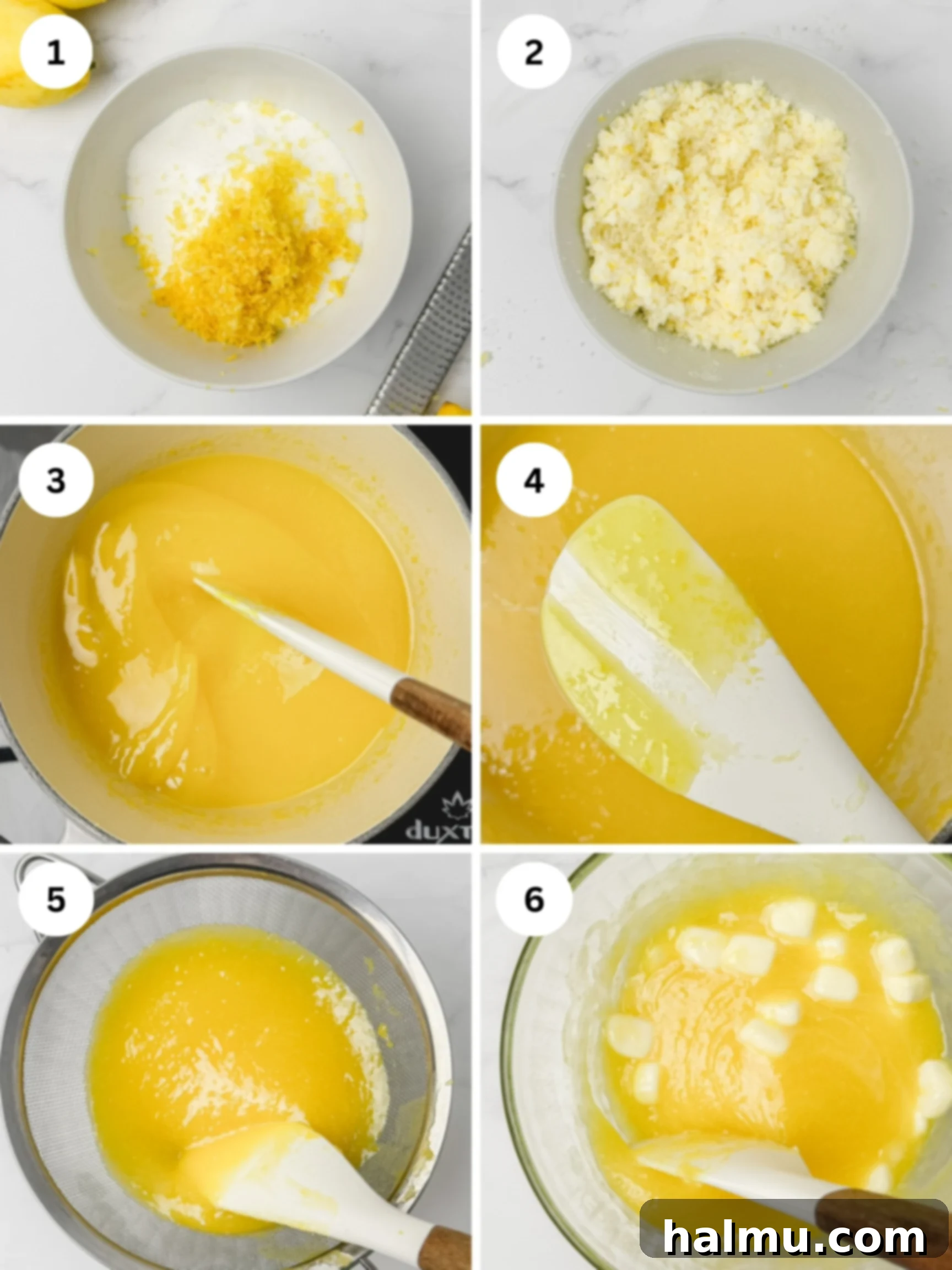 Zesty Lemon Cream 5 A close-up of the smooth, creamy texture of homemade lemon curd, ready to be spread.