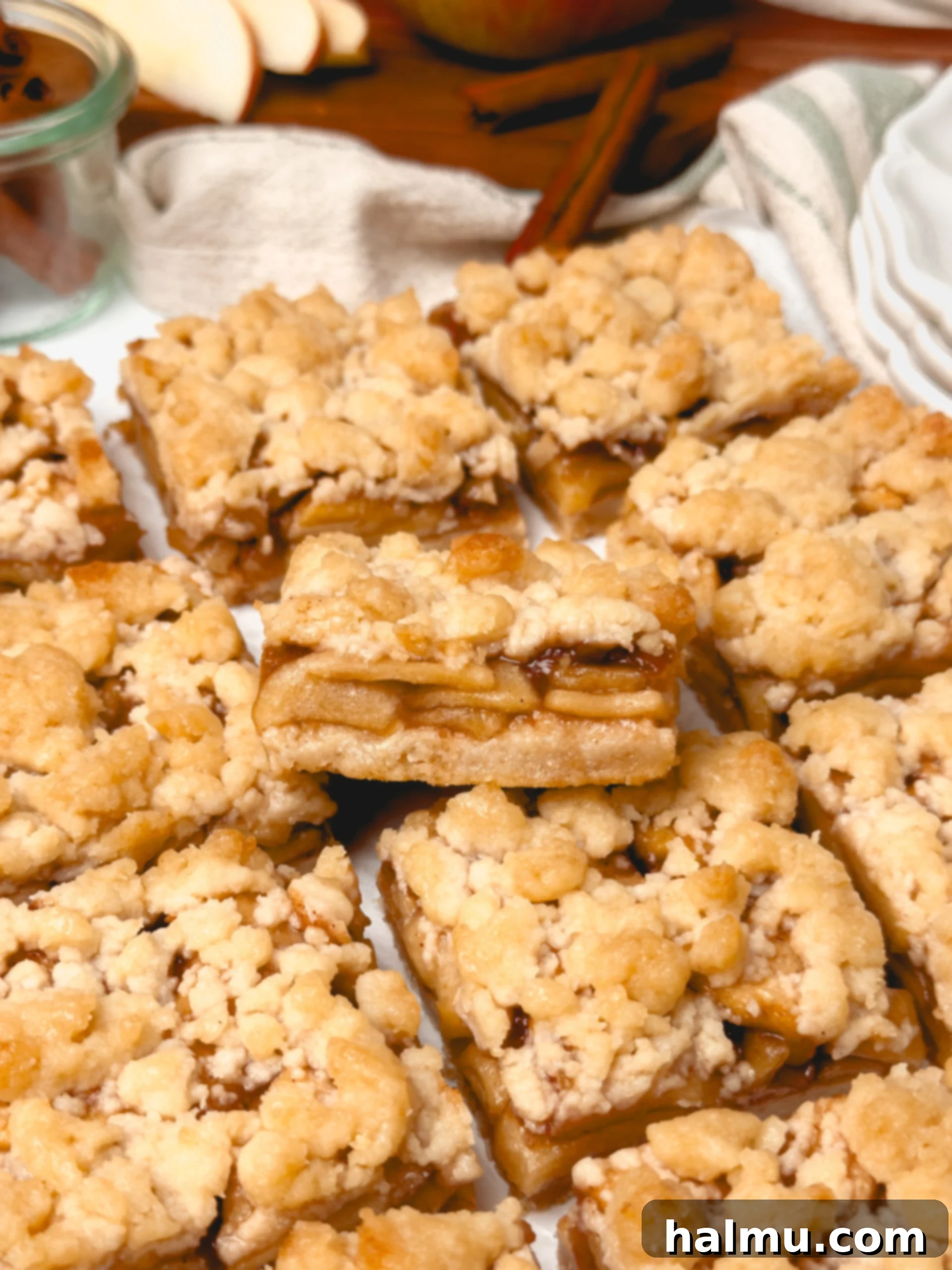 A bowl of apple pie filling ready to be spread onto the crust