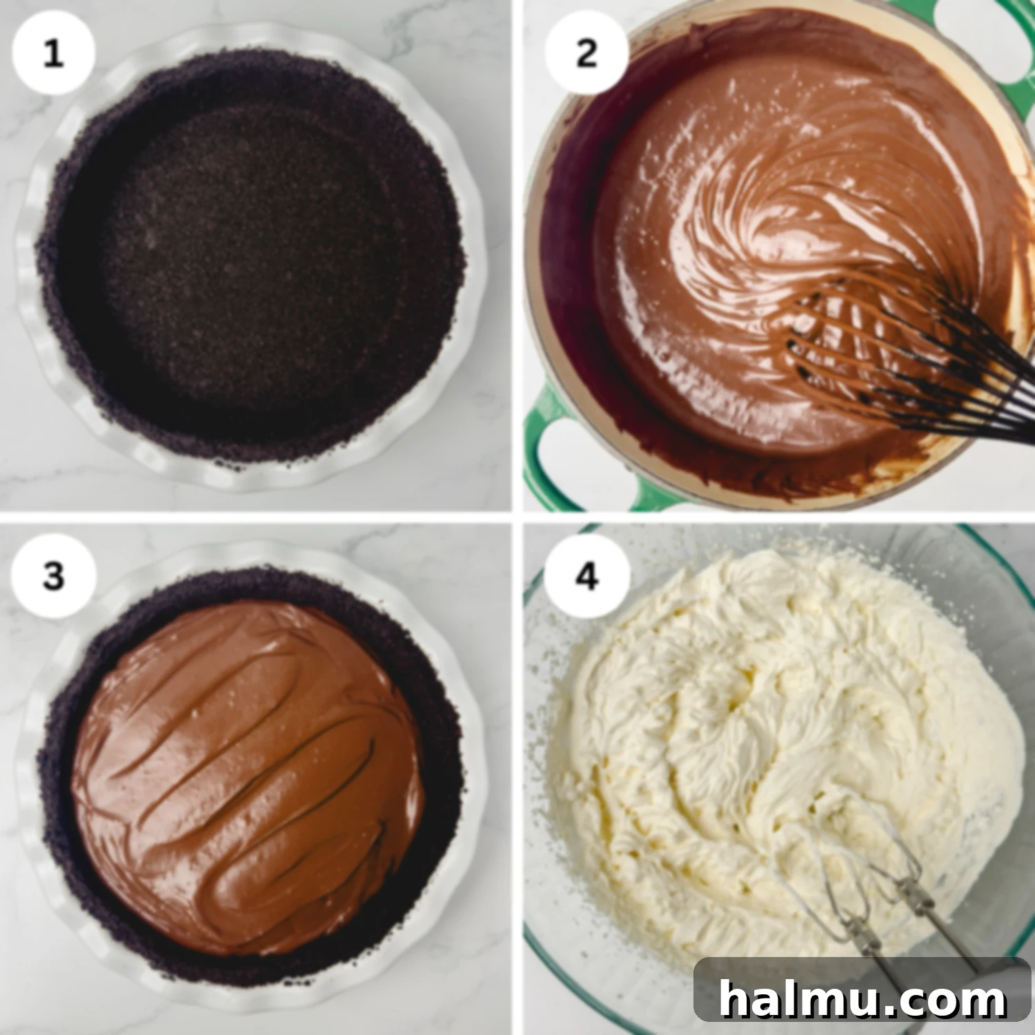 Chilling the Chocolate Cream Pie