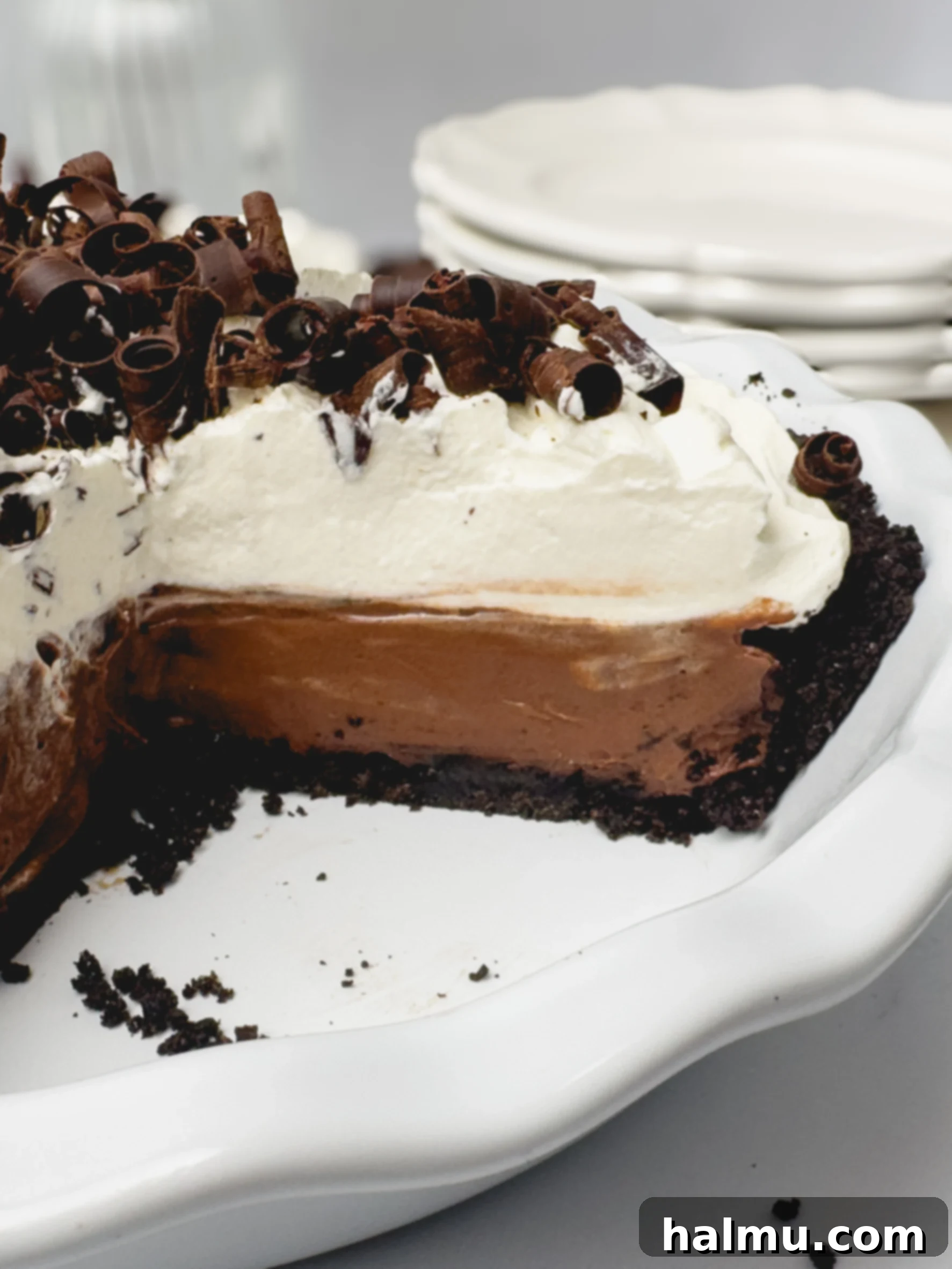 Finished Chocolate Cream Pie